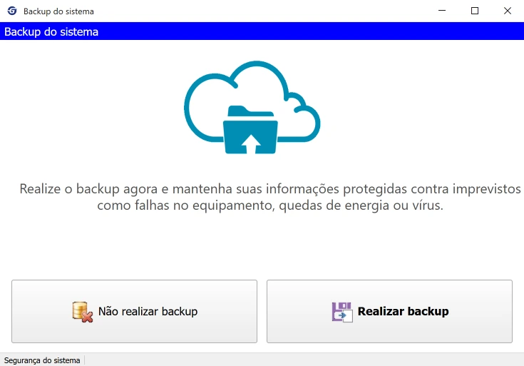 Backup do sistema